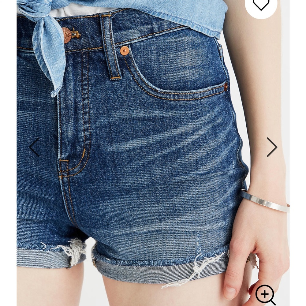 Madewell High-Rise Denim Shorts in Glenoaks Wash